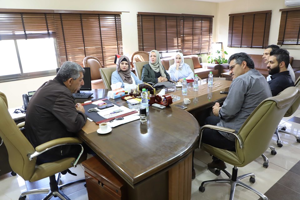 Palestine Polytechnic University (PPU) - اجتماع رئيسة دائرة المهن المدنية والمعمارية برئيس بلدية دورا